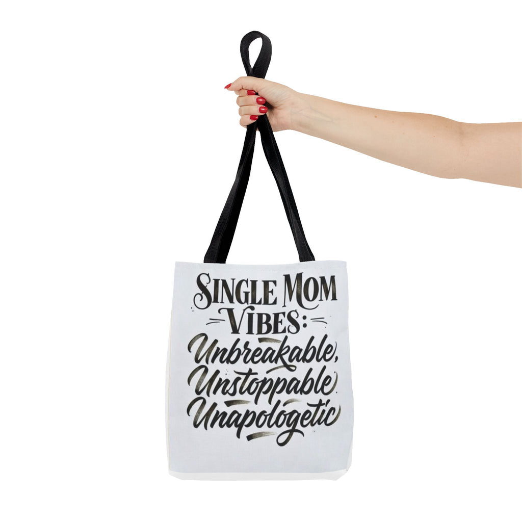 Single Mom Vibes Tote Bag —Supermom Grocery Tote