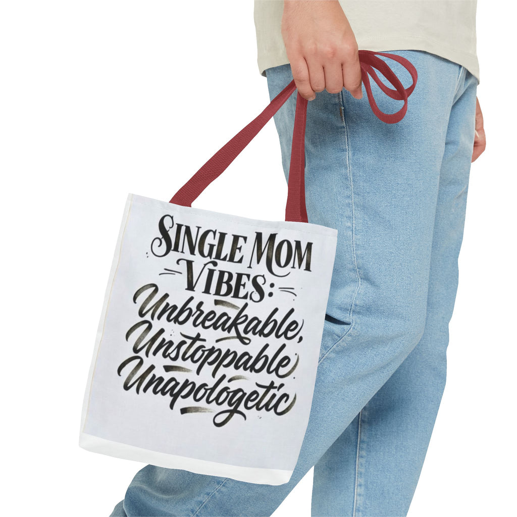 Single Mom Vibes Tote Bag —Supermom Grocery Tote