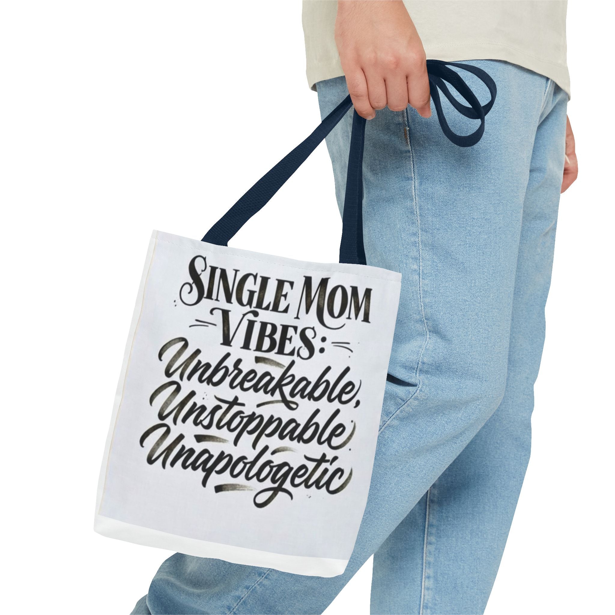Single Mom Vibes Tote Bag —Supermom Grocery Tote